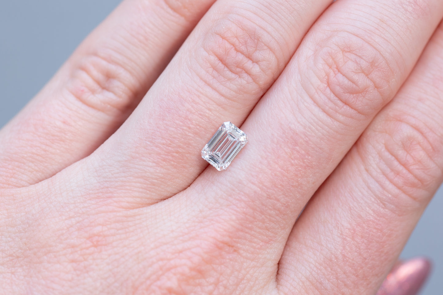 1.49ct Emerald Cut Lab Diamond, E VS1