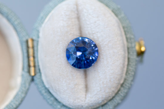 2.63ct Round Vivid Royal Cornflower Blue Sapphire