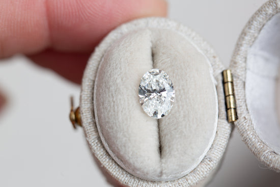 1.53ct oval lab diamond, D/VS1