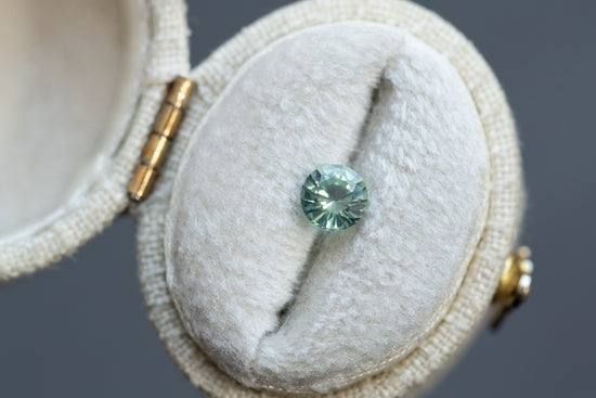 0.67ct Round Seafoam Green Sapphire