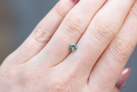 0.67ct Round Seafoam Green Sapphire