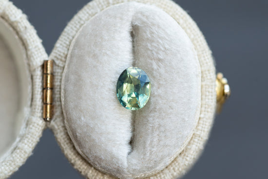 1.20ct Oval Blue Green Yellow Sapphire