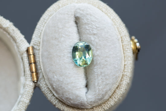 1.20ct Oval Blue Green Yellow Sapphire