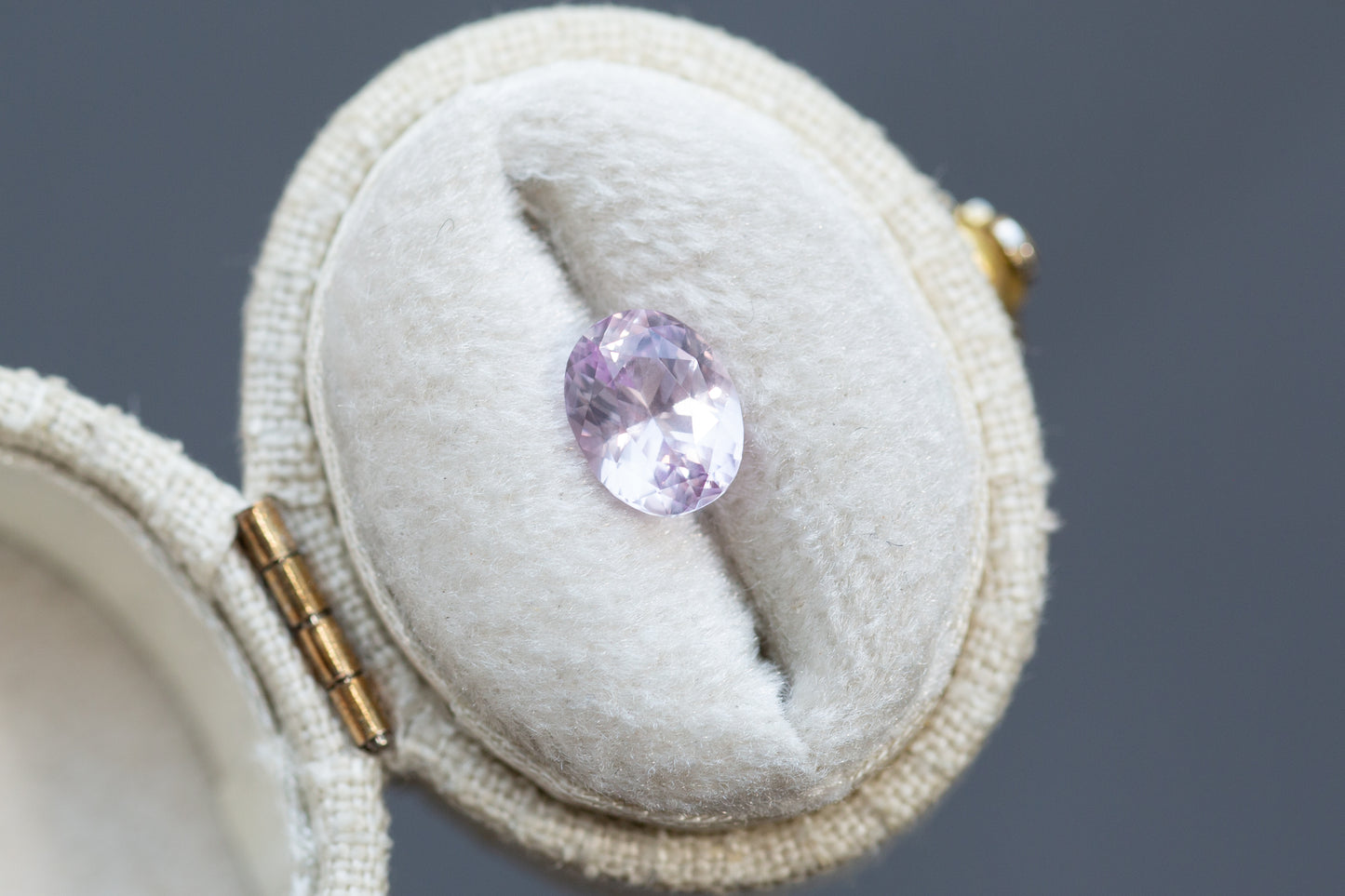 1.60ct Oval Pinkish Purple Sapphire