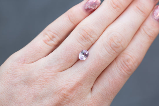 1.60ct Oval Pinkish Purple Sapphire