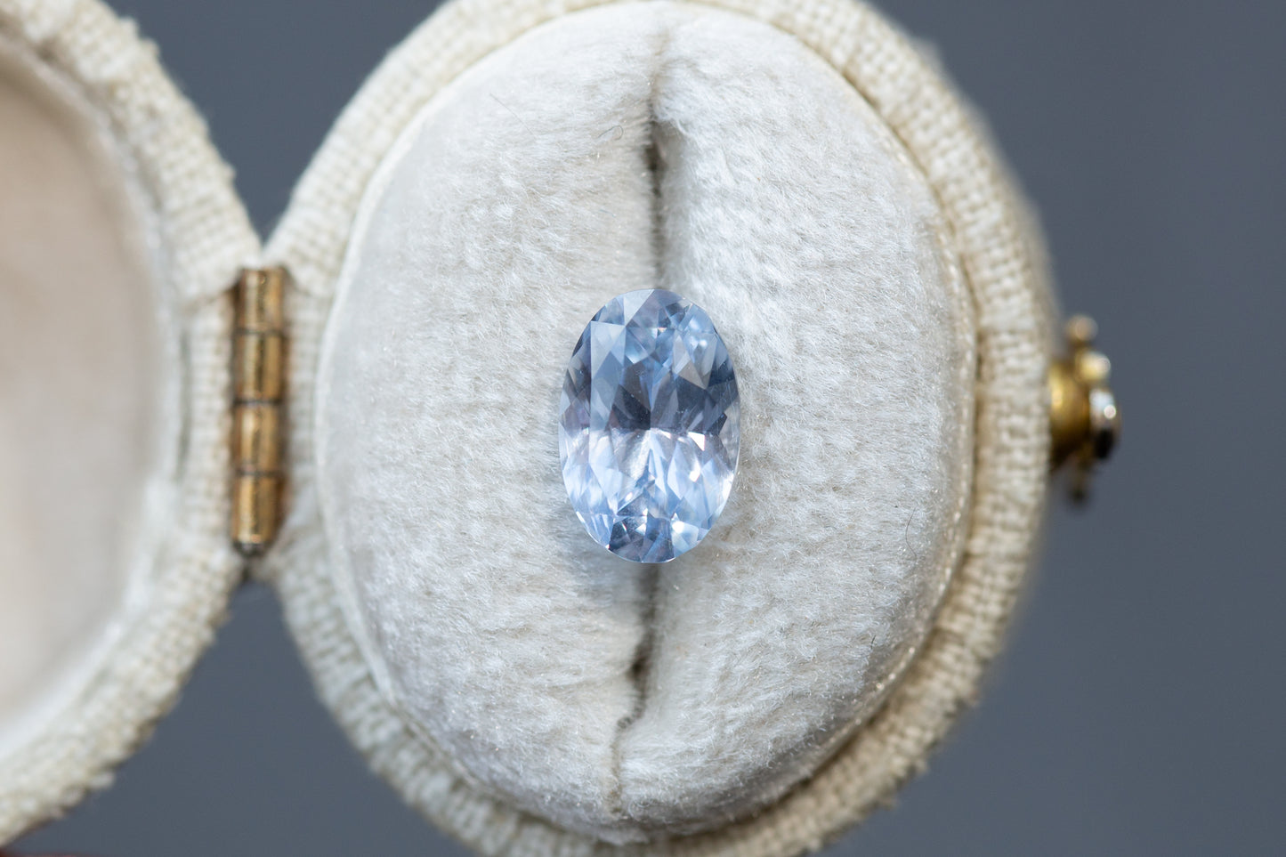 2.62ct Oval Pastel Blue Sapphire