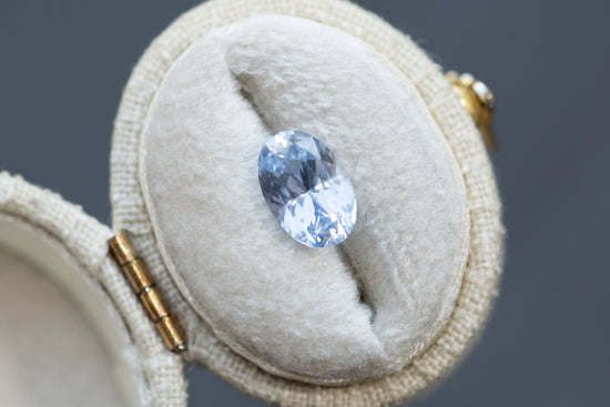 2.62ct Oval Pastel Blue Sapphire