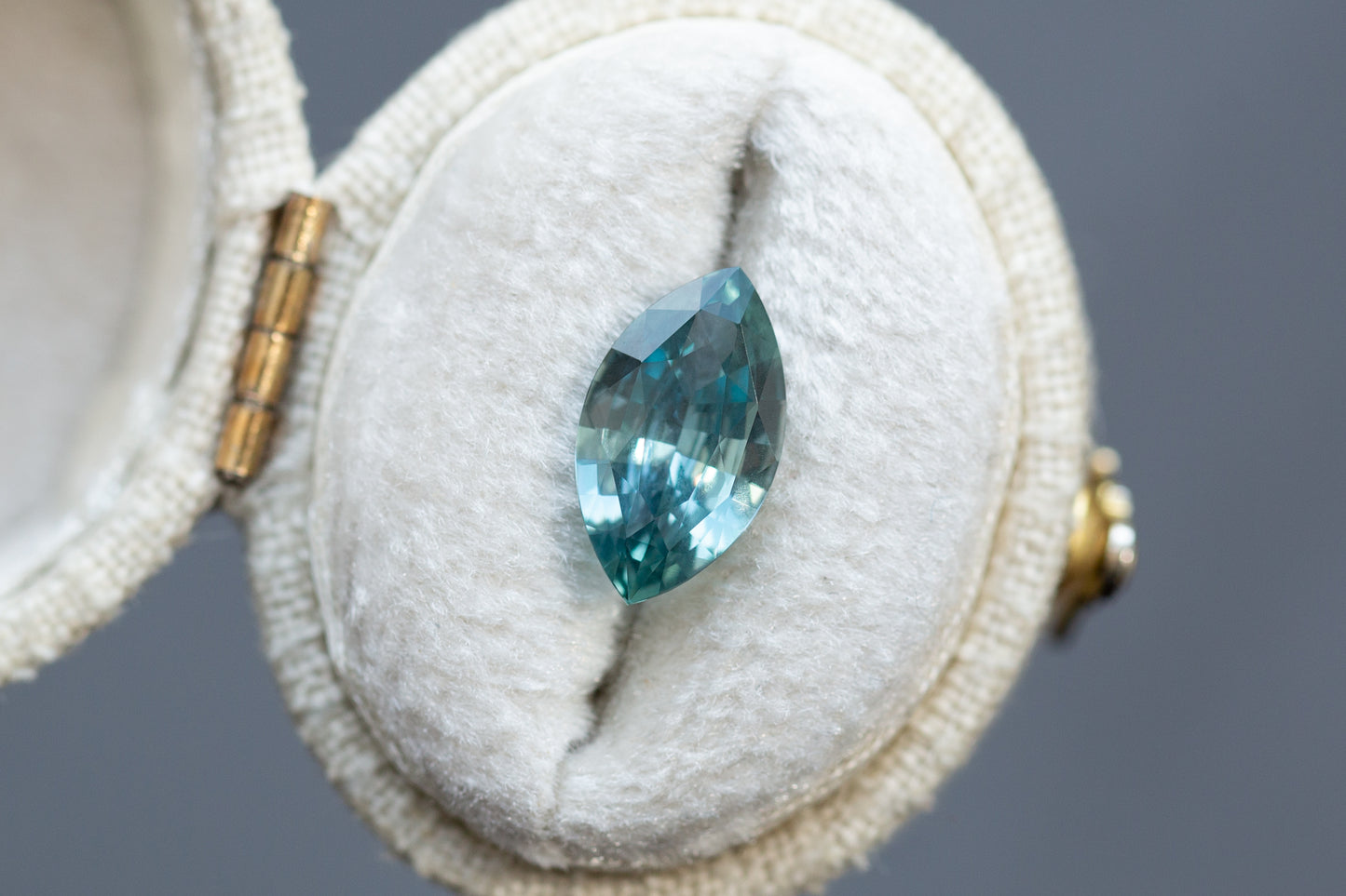 2.52ct Marquise Aqua Teal Sapphire