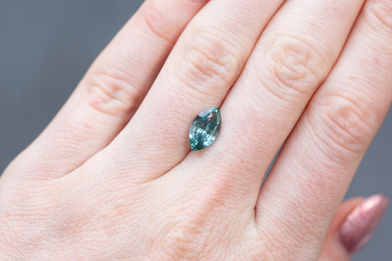 2.52ct Marquise Aqua Teal Sapphire