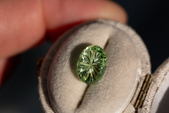 2.69ct oval green tourmaline - Starbrite cut by John Dyer