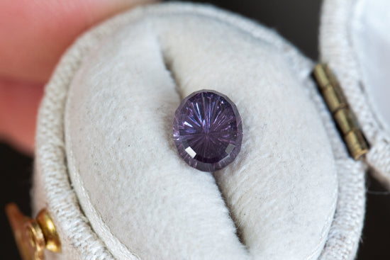 1.62ct oval purple sapphire - Starbrite cut by John Dyer