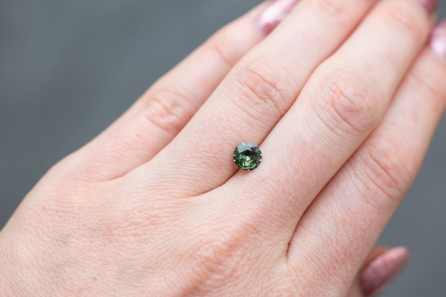 1.06ct Round Green Sapphire