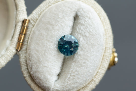 1.37ct Round Teal Sapphire