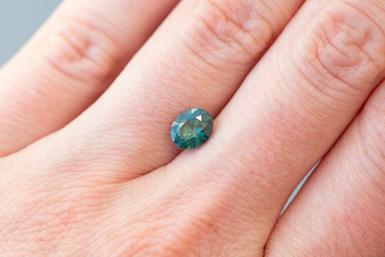 1.51ct Oval Aqua Teal Blue Sapphire