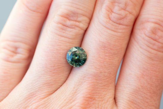 2.54ct Round Green Sapphire