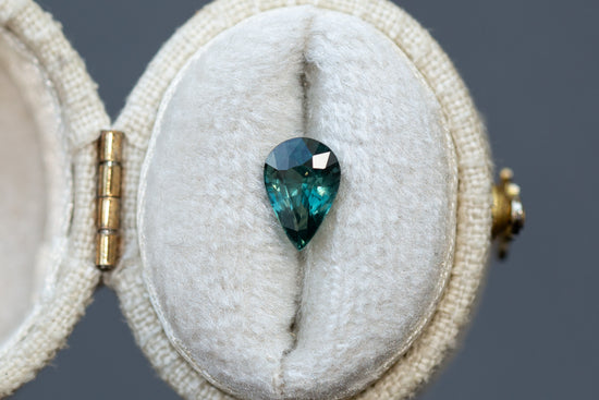 1.21ct Pear Teal Sapphire