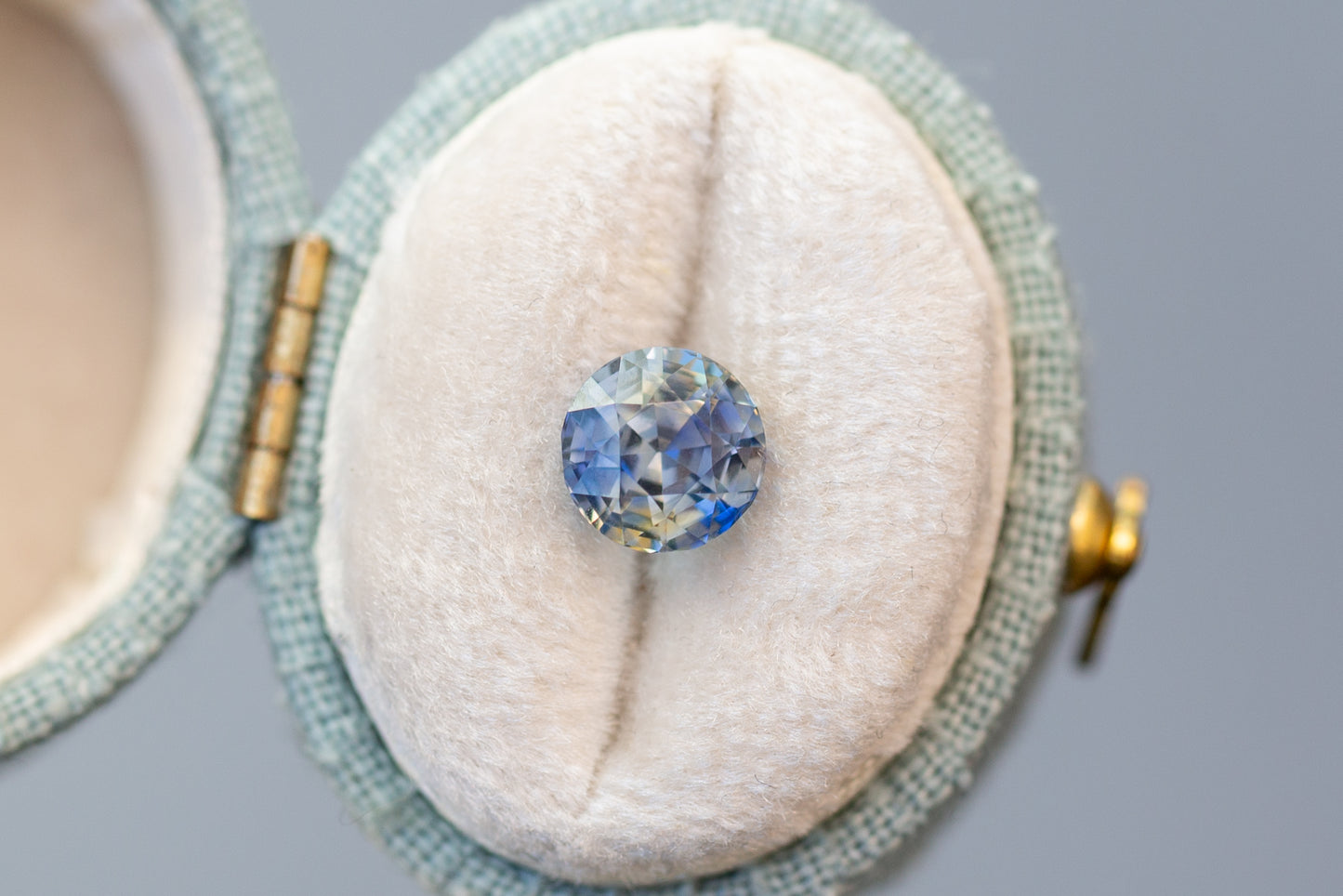 2.03ct Round Yellow and Blue Sapphire