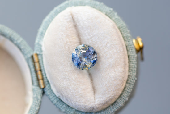 2.03ct Round Yellow and Blue Sapphire