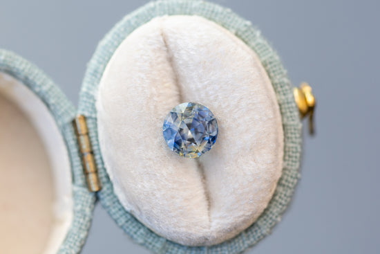 2.03ct Round Yellow and Blue Sapphire