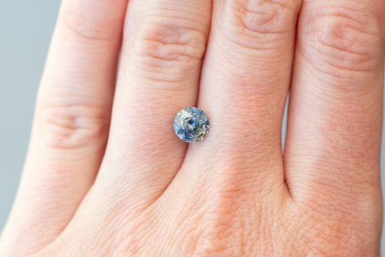 2.03ct Round Yellow and Blue Sapphire