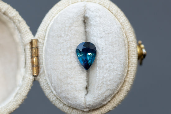 1.19ct Pear Blue Sapphire