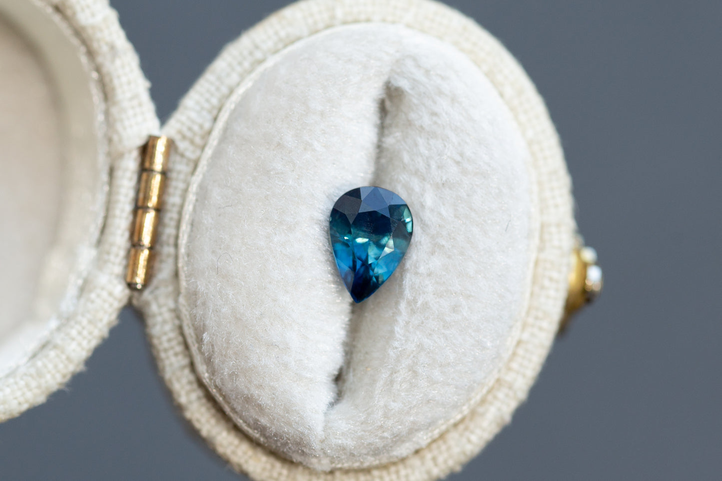 1.19ct Pear Blue Sapphire