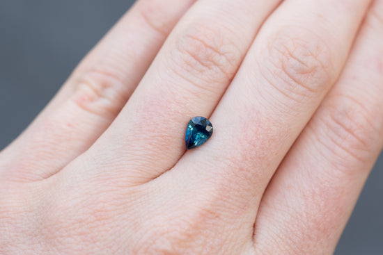 1.19ct Pear Blue Sapphire