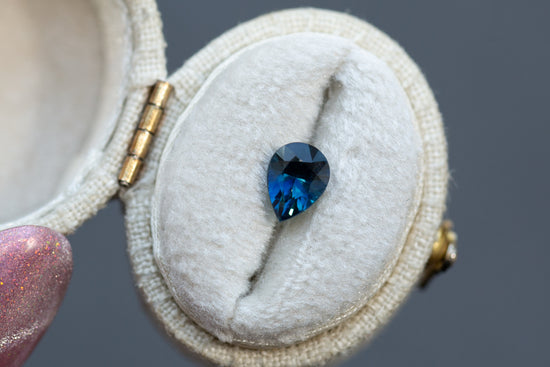 1.25ct Pear Blue Sapphire