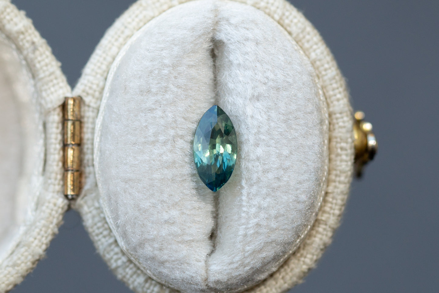 1.02ct Marquise Teal Green Sapphire