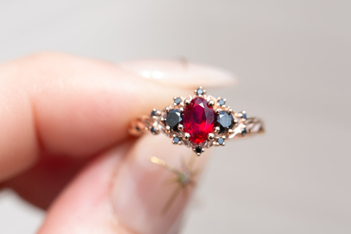 READY TO SHIP - Size 4.75 14k rose Briar rose – Oore Jewelry