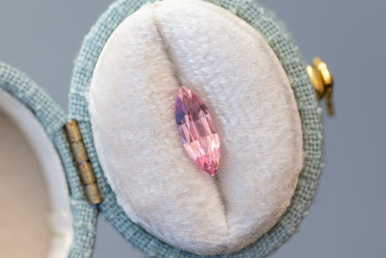 1.07ct Marquise Orangish Pink Sapphire