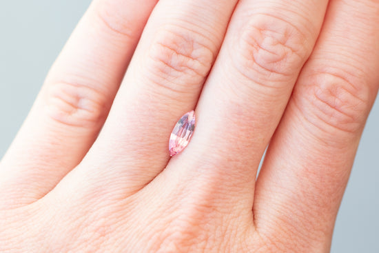 1.07ct Marquise Orangish Pink Sapphire