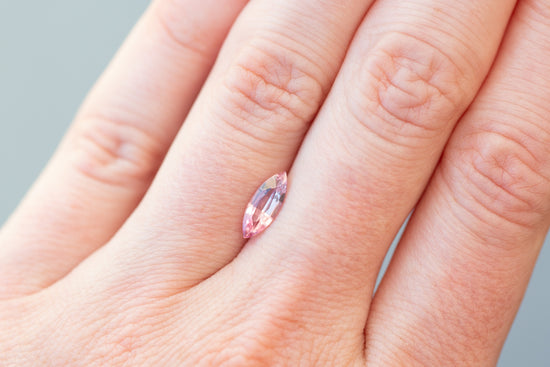 1.07ct Marquise Orangish Pink Sapphire