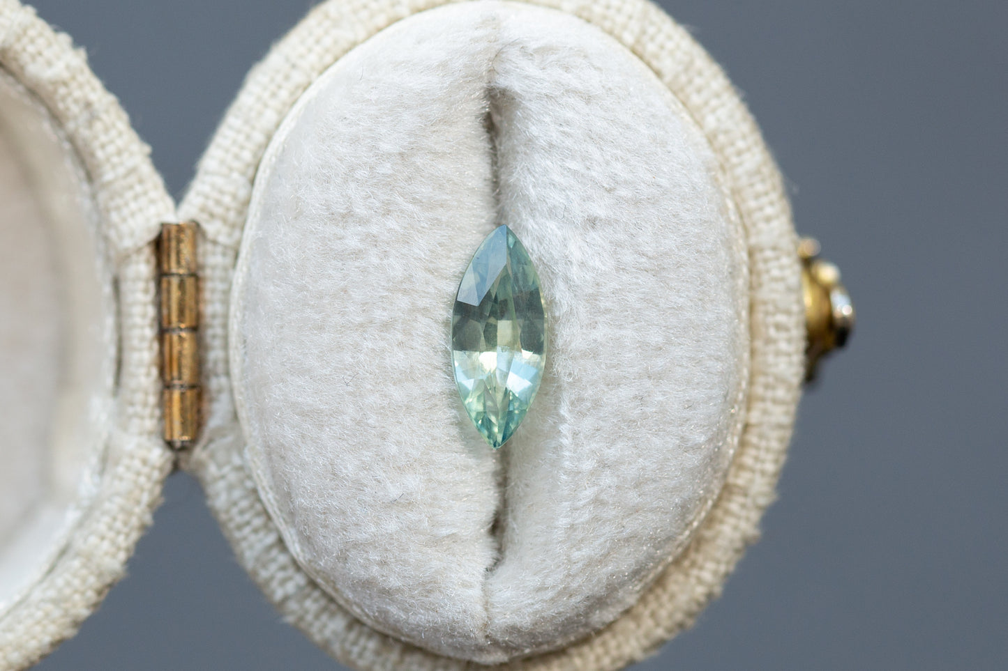 0.96ct Marquise Green Blue Sapphire