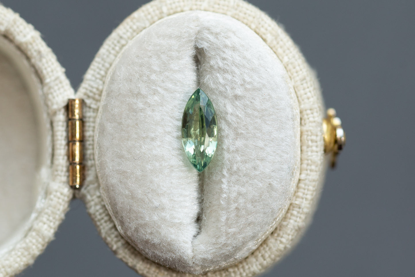 1.01ct Marquise Yellowish Green Sapphire