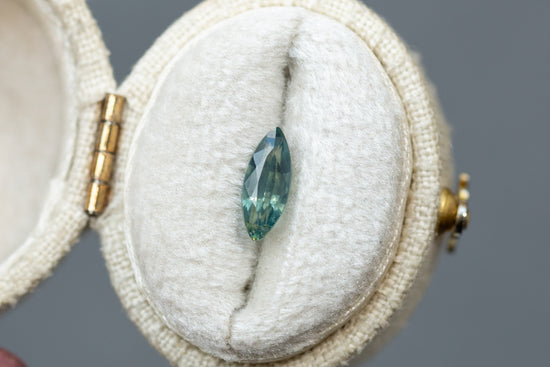 0.99ct Marquise Bluish Green Sapphire