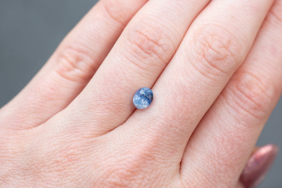 1.51ct Oval Opalescent Blue Sapphire