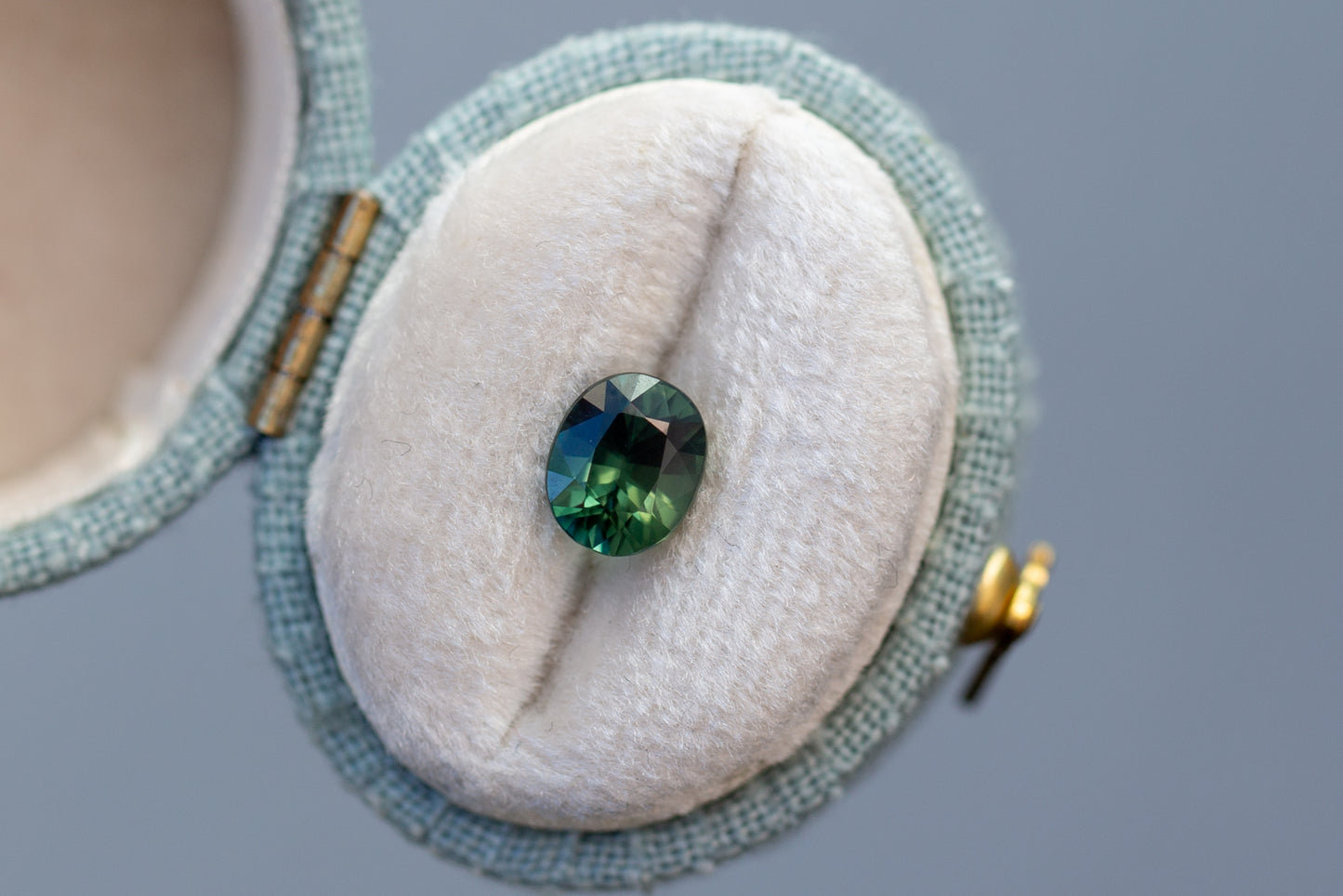 1.55ct Oval Green Sapphire