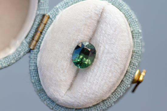 1.55ct Oval Green Sapphire