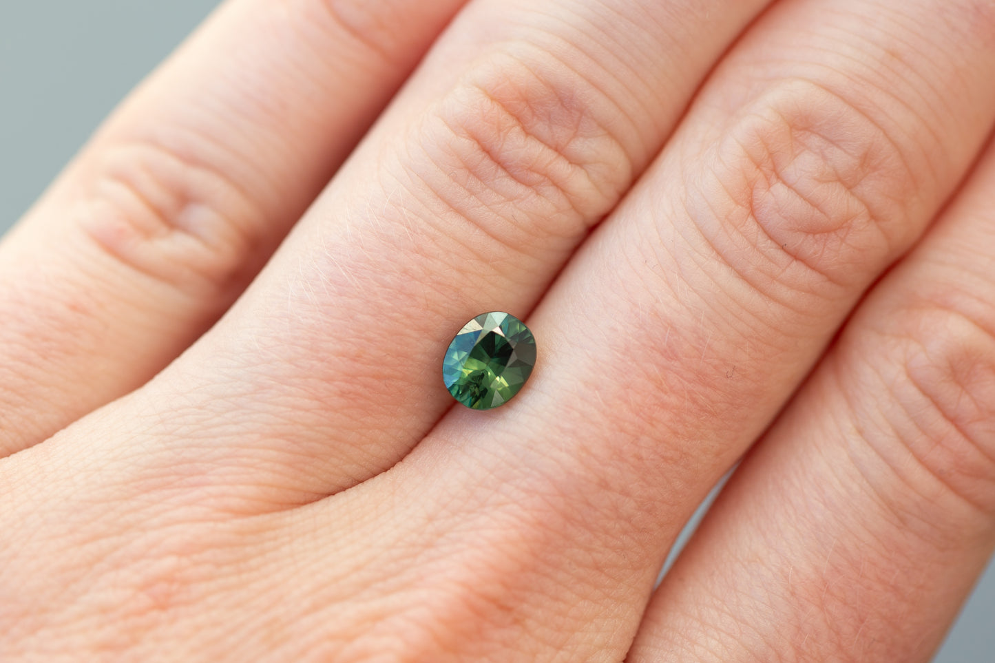 1.55ct Oval Green Sapphire