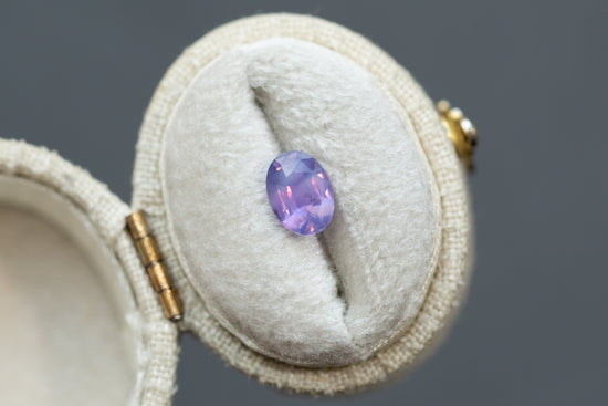 1.27ct Oval Opalescent Purple Pink Sapphire