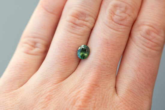 1.55ct Oval Green Sapphire