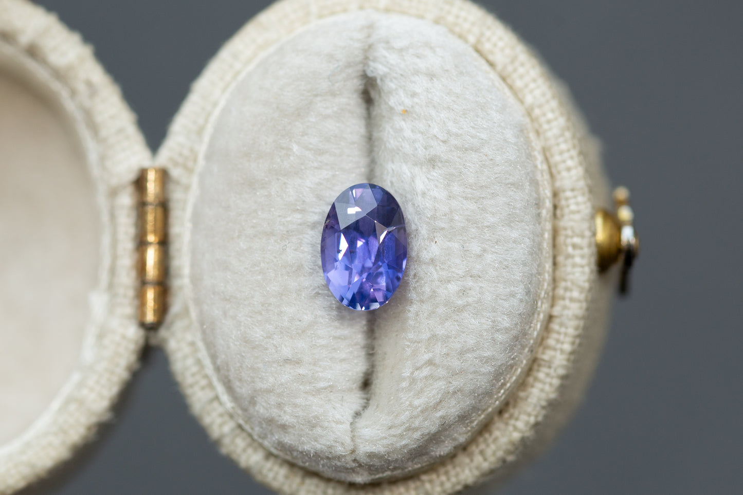 1.50ct Oval Smokey Violet Purple Sapphire