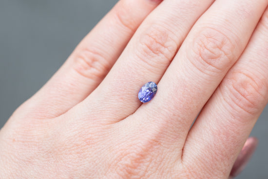 1.50ct Oval Smokey Violet Purple Sapphire