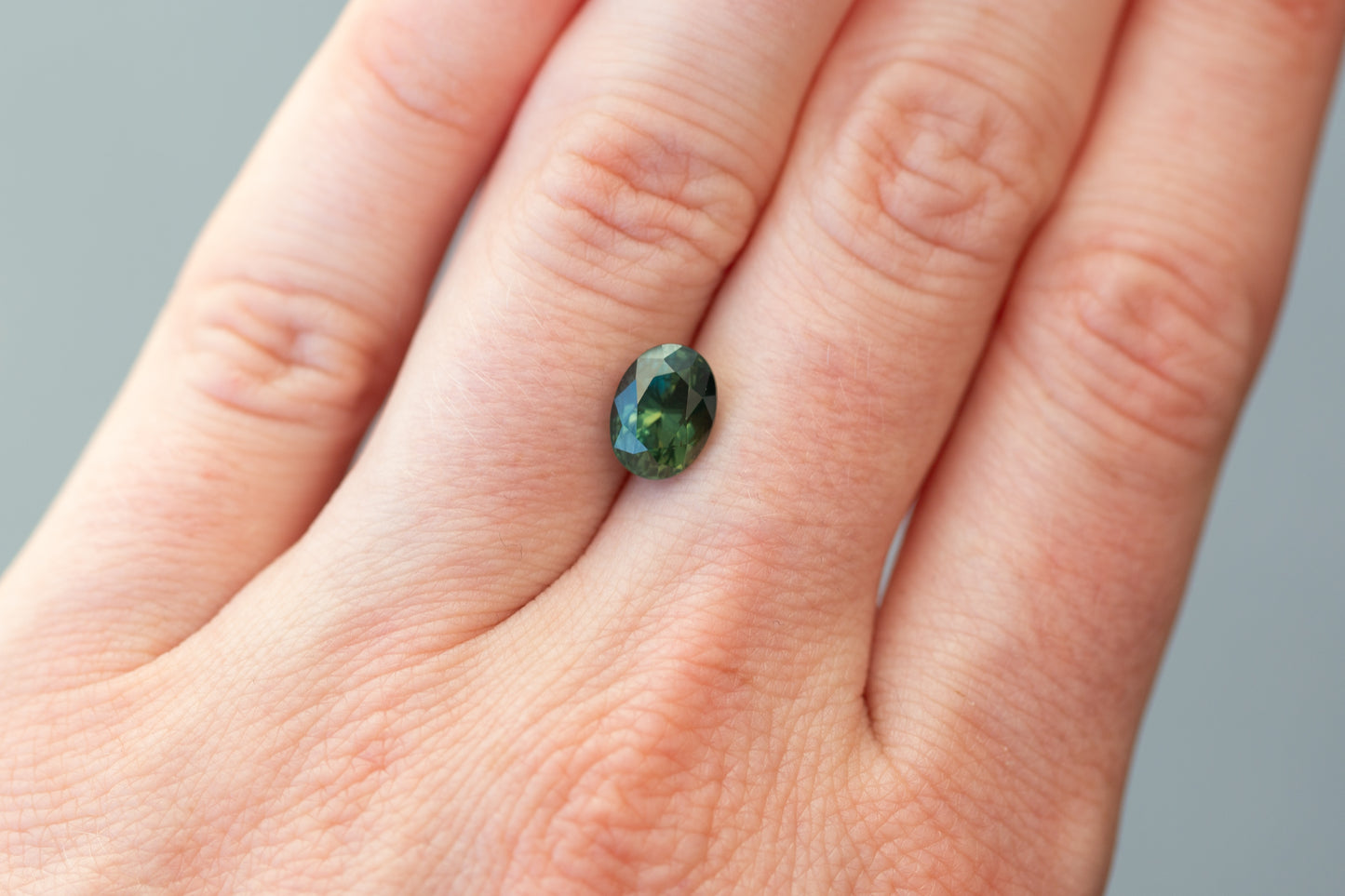 3.01ct Oval Green Sapphire