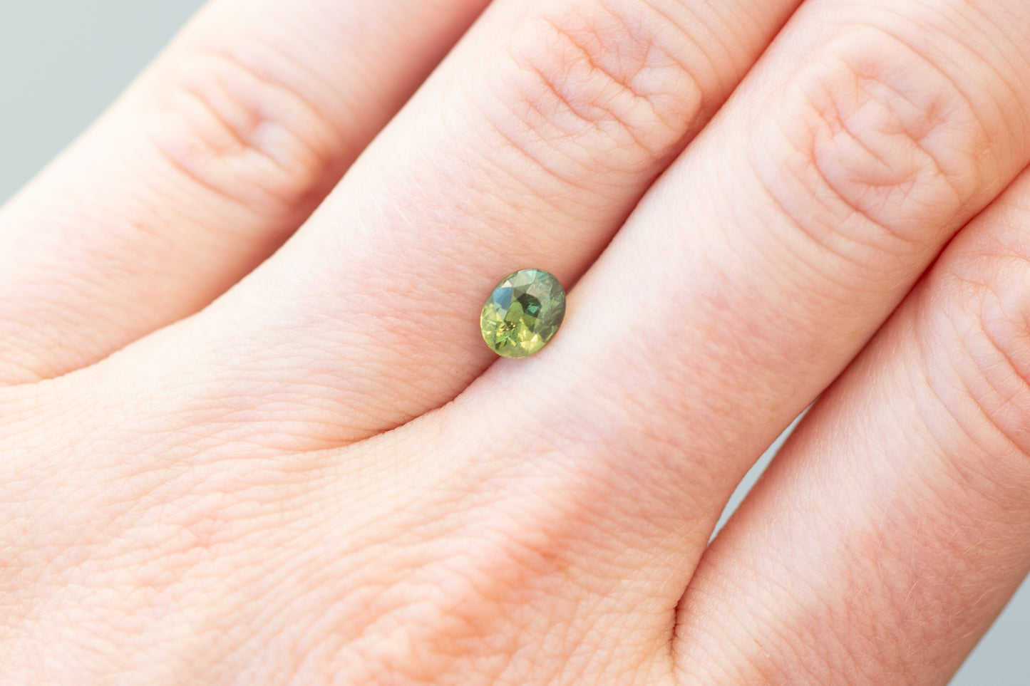 1.01ct Oval Green Sapphire