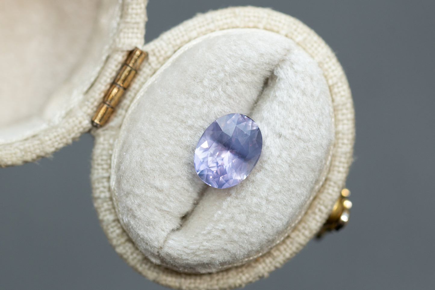 2.25ct Oval Opalescent Smokey Violet and Pink Sapphire