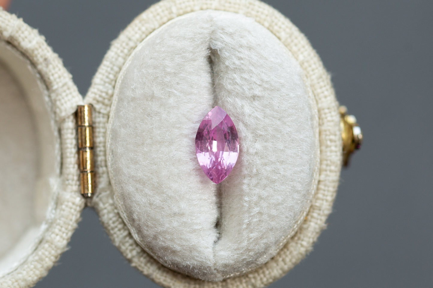 1.11ct Marquise Vivid Pink Sapphire