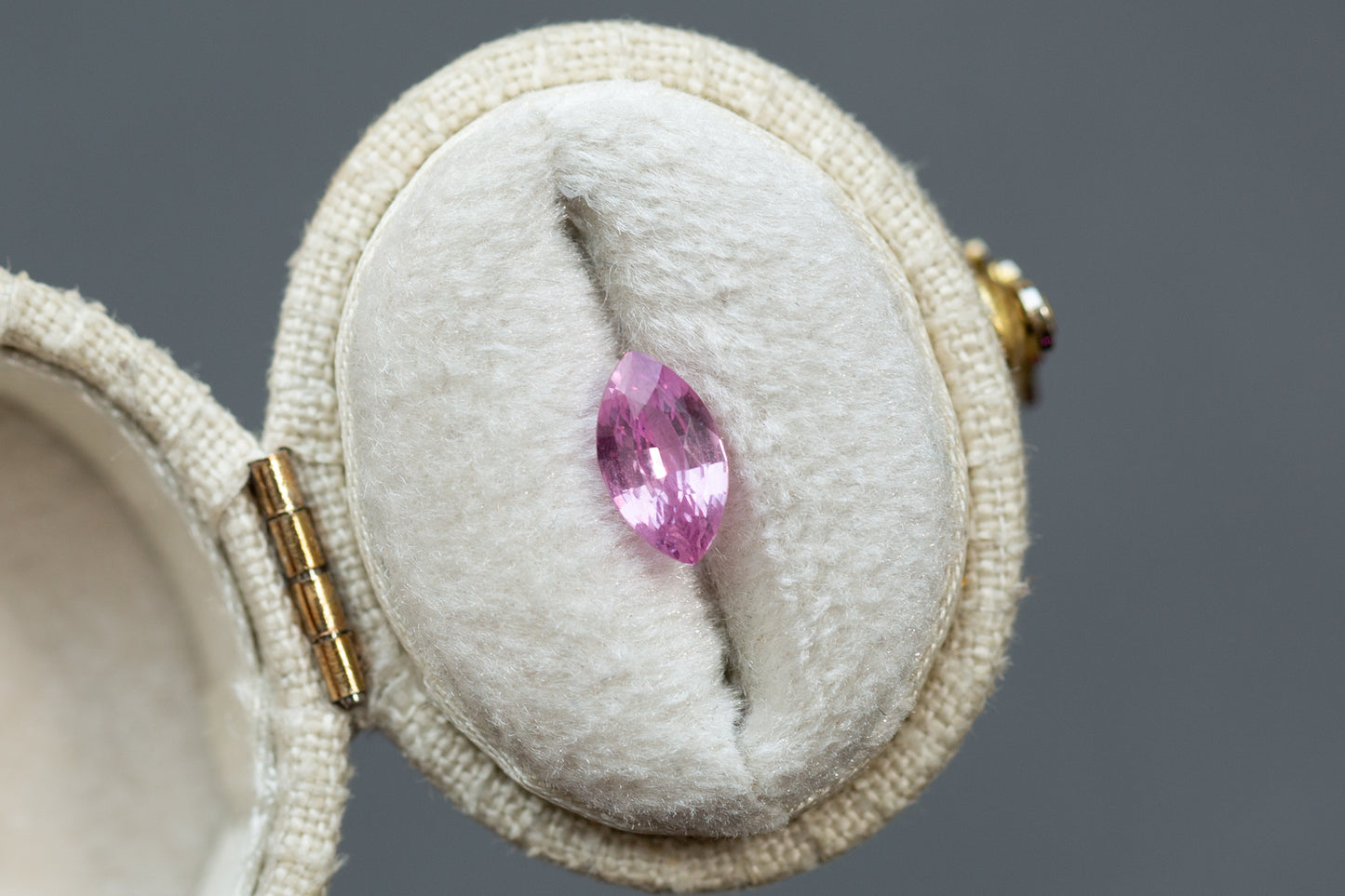 1.11ct Marquise Vivid Pink Sapphire