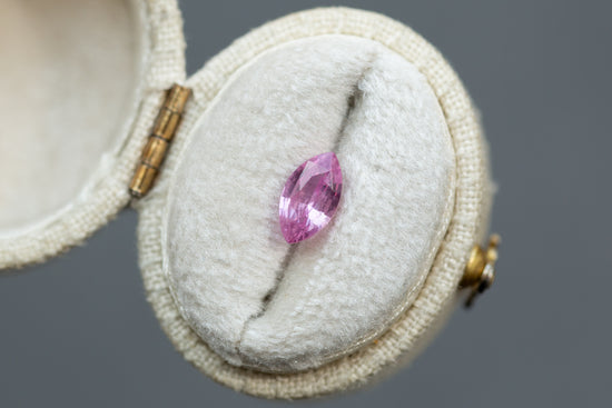 1.11ct Marquise Vivid Pink Sapphire